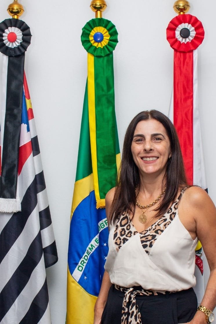 Secretária municipal de educação prefessora Maria Cristina Perpetuo dos Santos Soares