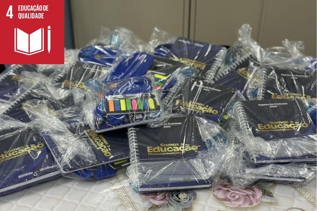 Itaquá inicia entrega de materiais de apoio para professores municipais